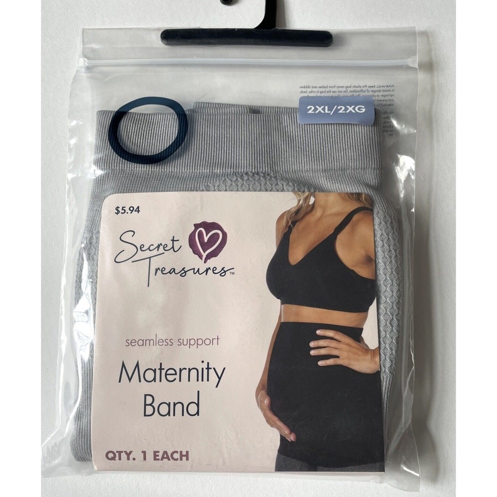 Secret Treasures Maternity Support Band Silver 2XL New